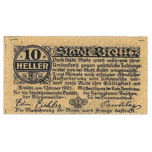 Bielsko (Bielitz), 10 halerzy 1920