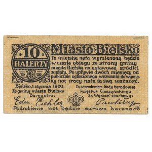 Bielsko (Bielitz), 10 haler 1920