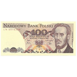 100 złotych 1982, seria LN