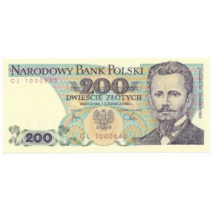 200 złotych 1982, seria CL