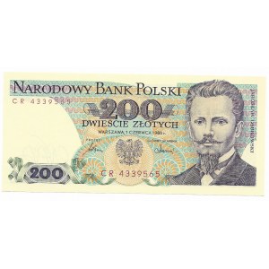 200 złotych 1986, seria CR