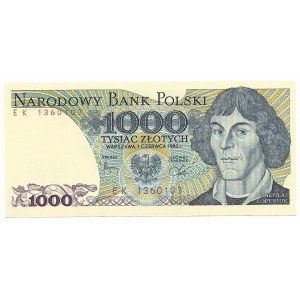 1.000 złotych 1982, seria EK