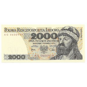 2.000 złotych 1979, seria AG