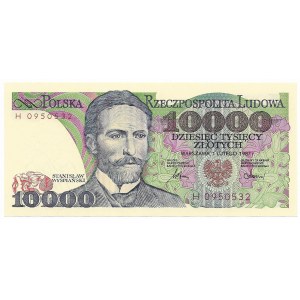 10,000 zloty 1987, series H