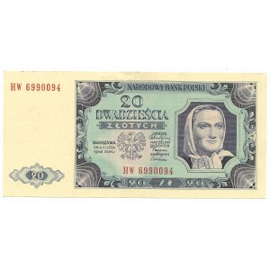 20 złotych 1948, seria HW