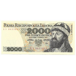 2000 złotych 1982, seria BS