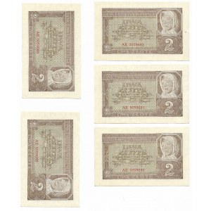 Set of 2 gold 1941, AE series - 5 consecutive issues