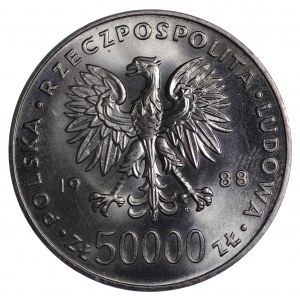50000 złotych 1988, Piłsudski
