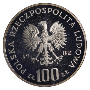 100 złotych 1982, Ochrona Środowiska - Bocian
