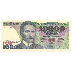 10,000 zloty 1987, series D