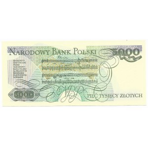 5,000 zloty 1982, series BZ