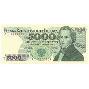 5.000 złotych 1982, seria AT