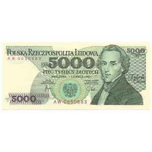 5.000 złotych 1982, seria AW