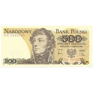 500 złotych 1982, seria DN