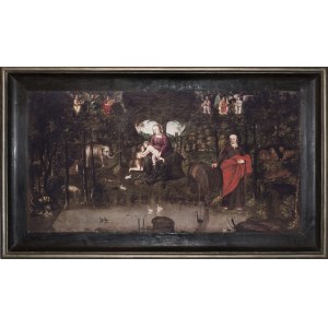 Artysta NIEZNANY, Matka Boska z Dzieciątkiem i św. Janem Chrzcicielem z klasztoru oo. Reformatów w Bieczu