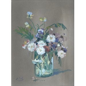Erno ERB, Bukiet kwiatów polnych w szklanym wazonie