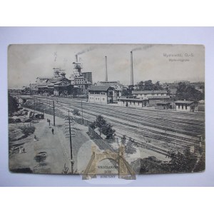 Mysłowice, kopalnia, dworzec 1918
