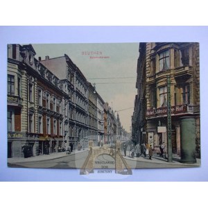 Bytom, Bahnhofstrasse, Trenkler ok. 1910