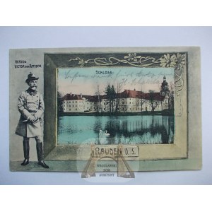Rudy Śląskie, kolaż, pałac 1908