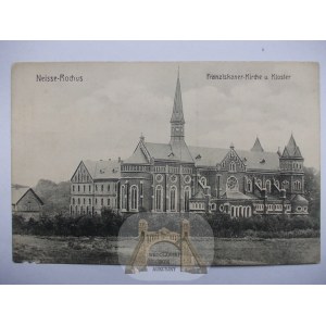 Nysa Neisse Rochus, klasztor, kościół ok. 1910