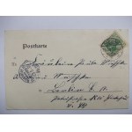 Namysłów, Namslau, 3 widoki, ozdobna winieta 1903