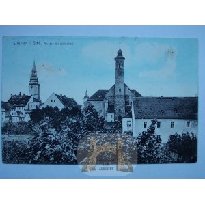 Sttrzelin, Strehlen, An der Klosterkirche 1917