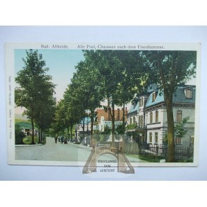 Polanica Zdrój, Altheide, ulica, wille, złocone okienka ok. 1910