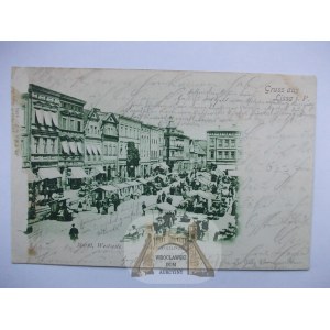 Leszno, Rynek, dzień targowy 1901