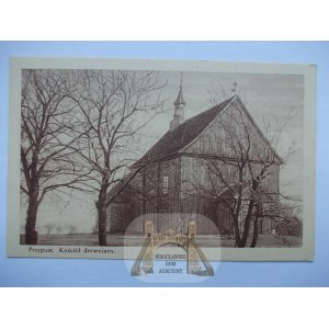 Przypust k. Nieszawa, Ciechocinek, kościół drewniany ok. 1930