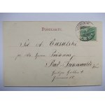 Świnoujście, Swinemunde, flądra, tłoczona, złocona 1901