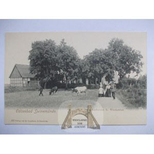 Świnoujście Płachcin, Swinemunde Westswine, leśniczówka Karlsruhe ok. 1900