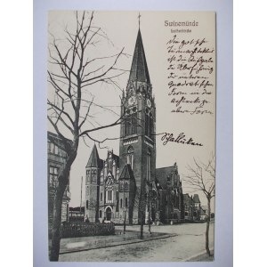 Świnoujście, Swinemunde, kościół Lutra ok. 1910