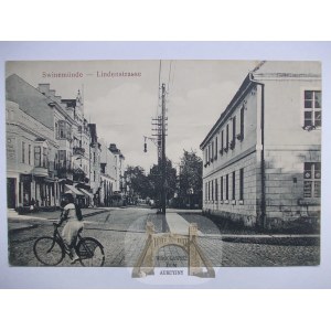 Świnoujście, Swinemunde, Lindenstrasse ok. 1915