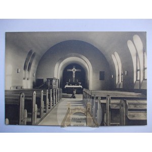 Kołobrzeg Kostrzewo, Kolberg Siederland, kościół, wnętrze ok. 1930