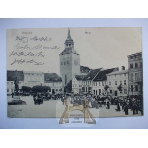 Białogard, Rynek, dzień targowy 1906