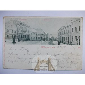 Węgorzyno k. Łobez, Hauptstrasse, ziowa ok. 1900