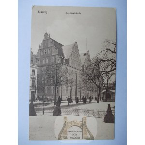 Gdańsk, Danzig, gmach sądu ok. 1915