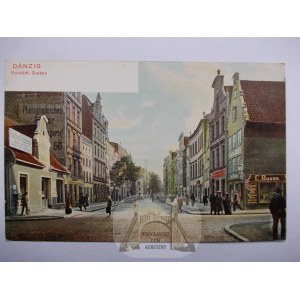 Gdańsk, Danzig, Vorstadt. Graben, wyd. Trenkler nr 26045 1904 r.