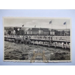 Sopot, Zoppot, molo ok. 1940