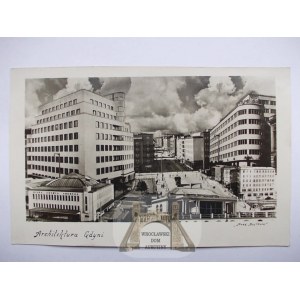 Gdynia, kolaż fotograficzny, nowe budownictwo 1937