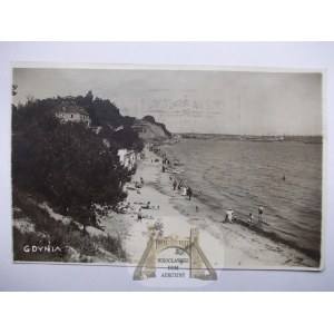 Gdynia, wybrzeże 1936