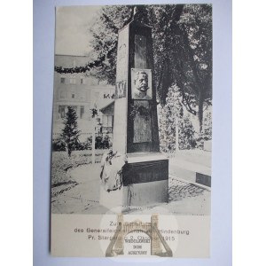 Starogard Gdański, Pr. Stargard, pomnik Hindenburga, odsłonięcie 1915.