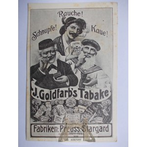 Starogard Gdański, Pr. Stargard, reklama tabaki Goldfarb 1913