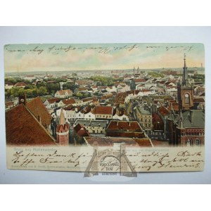 Kwidzyn, Marienwerder, widok z lotu ptaka 1902