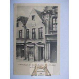 Słupsk, Stolp, dom rodzinny Dr. v. Stephana ok. 1920