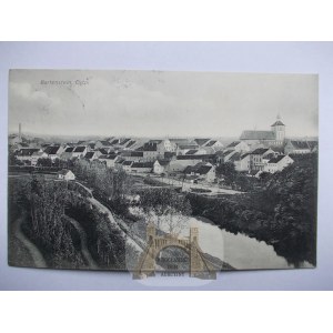 Bartoszyce, panorama, rzeka 1908