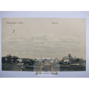 Morąg, panorama, strona południowa 1917