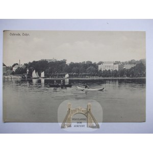 Ostróda, panorama, łódki ok. 1915