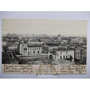 Ostróda, ciekawa panorama 1906