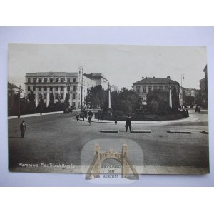 Warszawa, Plac Trzech Krzyży, zdjęciowa 1931
